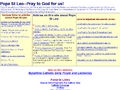 Pope St Leo--Pray to God for us!