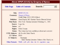 The Life and Writings of Gregory of Nyssa
