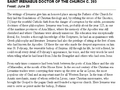 Saint Irenaeus, Doctor of the Church