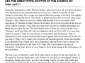 Leo the Great, Pope, Doctor of the Church