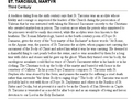 St. Tarcisius, Martyr