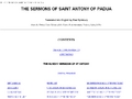 Sermons of Saint Anthony of Padua