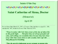 For All the Saints: Saint Catherine of Siena