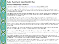 Saint David and Saint David's Day