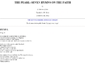 The Pearl: Seven Hymns on the Faith